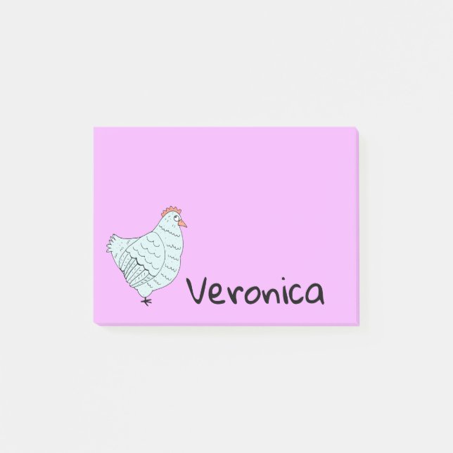 Customised Chicken Post-it Notes (Front)