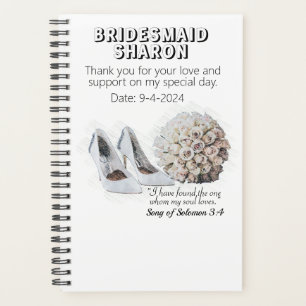 Customised Christian Faith Bridesmaid Gift Planner