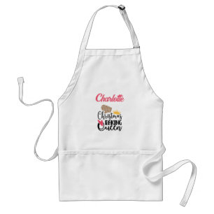 Customised Christmas Baking Queen Adult Apron