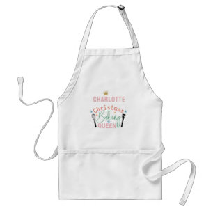 Customised Christmas Baking Queen Adult Apron