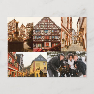 Customised Christmas Germany Photography Postcard