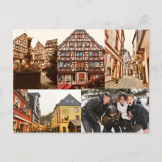 Customised Christmas Germany Photography Postcard