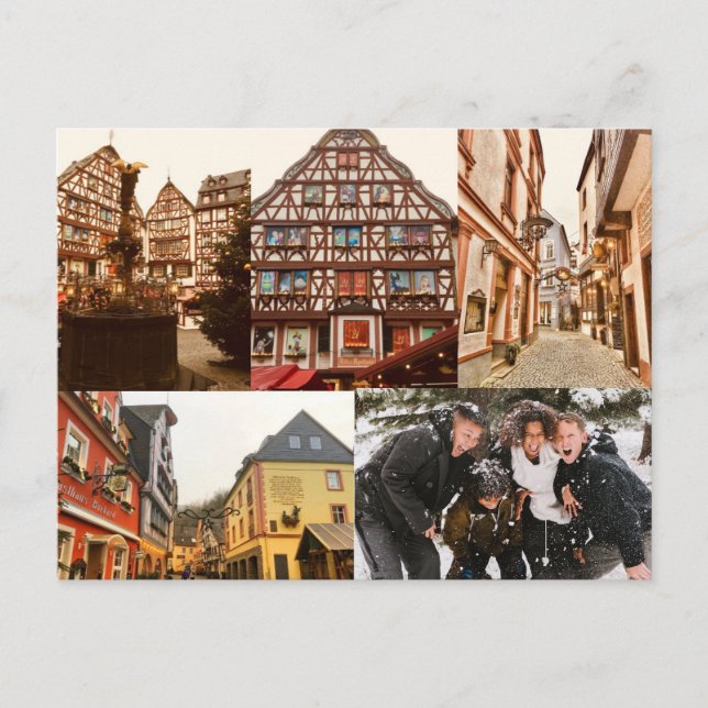 Customised Christmas Germany Photography Postcard (Front)