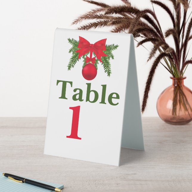 Customised Christmas Numbered (In SItu (Table))