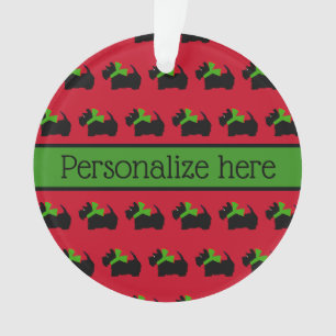 Customised Christmas Scottie Dog Ornament