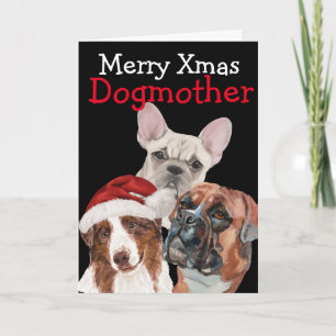 Customised Christmas watercolor card from your dog