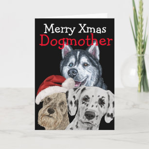 Customised Christmas watercolor card from your dog