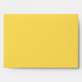Customised Classic Elegant Modern Monogram Yellow. Envelope