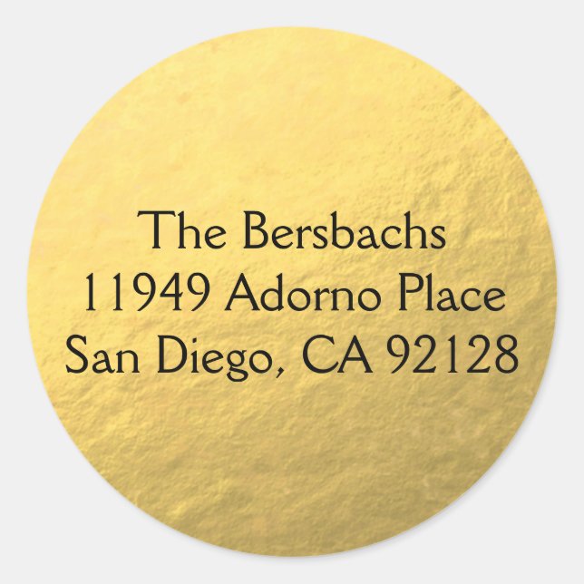 Customised Classic Round Sticker (Front)