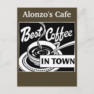 Customised Coffee Store / Restaurant - Dark Roast Postcard