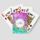 Customised Colourful Glitter Mermaid Monogram Name