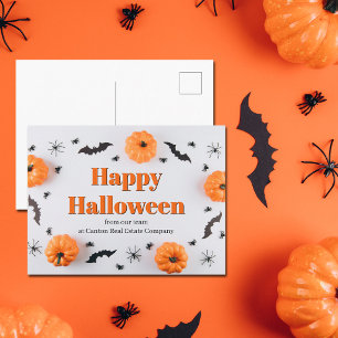 Customised Company Happy Halloween Cute Holiday Postcard