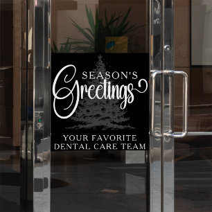 Customised Company Professional Business Christmas Window Cling