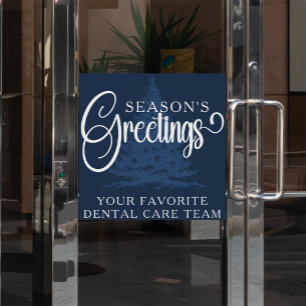 Customised Company Professional Business Christmas Window Cling
