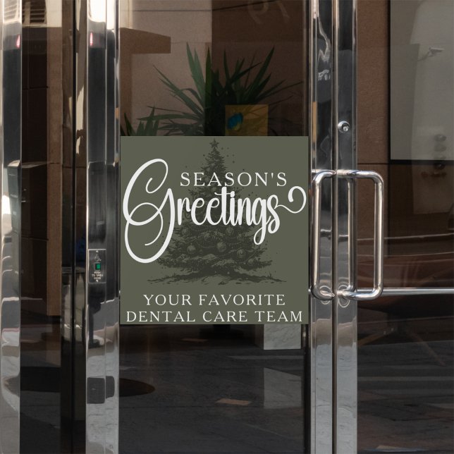 Customised Company Professional Business Christmas Window Cling (Creator Uploaded)