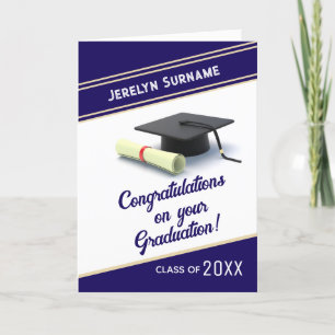 Customised Congrats graduation card