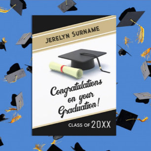 Customised Congrats graduation card