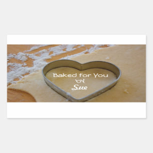 Customised Cookie Cutter Heart Treat Stickers