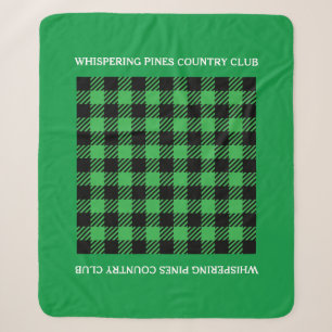 Customised Country Club Sherpa Fleece Cart Blanket