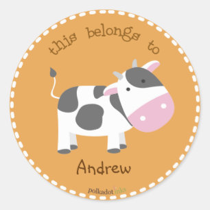 Customised*Cow Stickers Book