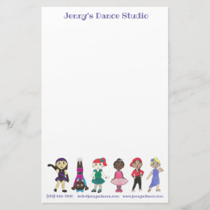 Customised Dance Studio School Teacher Ballet Tap Stationery