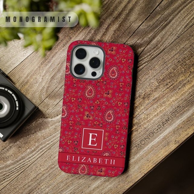 Customised Dark Pink Red Maroon Paisley Pattern iPhone Case (Customized Dark Pink Red Maroon Paisley Pattern iPhone Case)