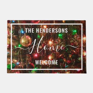 Customised Decorative Christmas Welcome Doormat