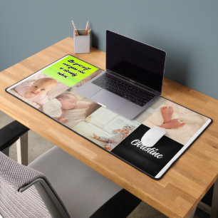 Customised desk mat with your photo and name