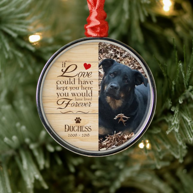 Customised Dog Memorial  Metal Tree Decoration (Tree)