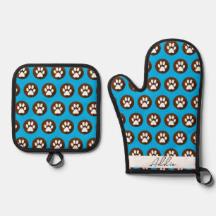 Customised Dog Mitt - Put Your Cute Dog on Custom Oven Mitt & Pot Holder Set