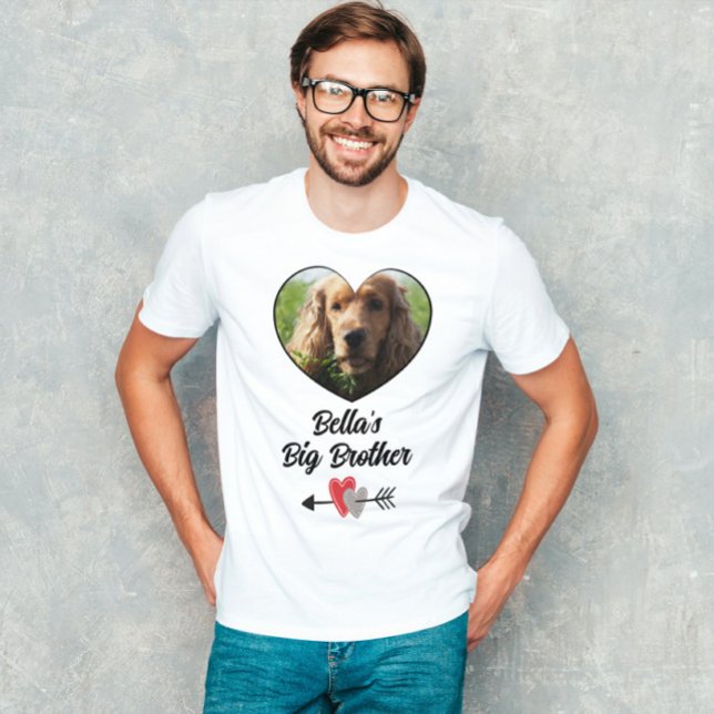 Customised dog photo big brother T-Shirt (Creator Uploaded)