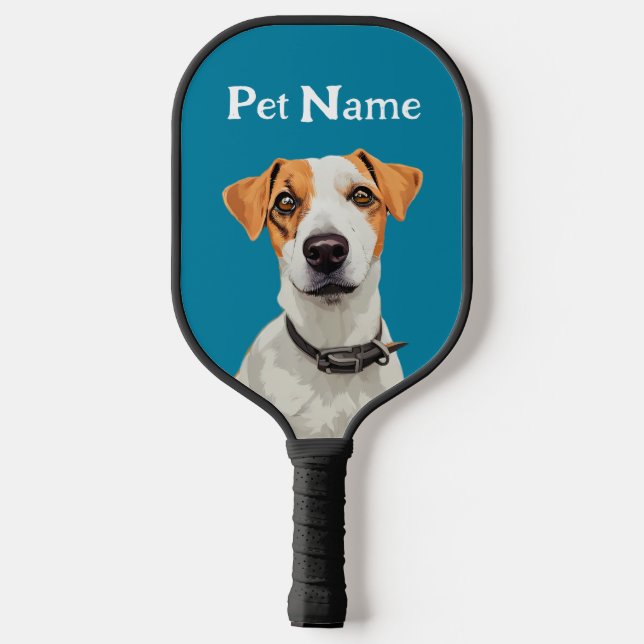 Customised Dog Pickleball Check Description Paddle (Back)