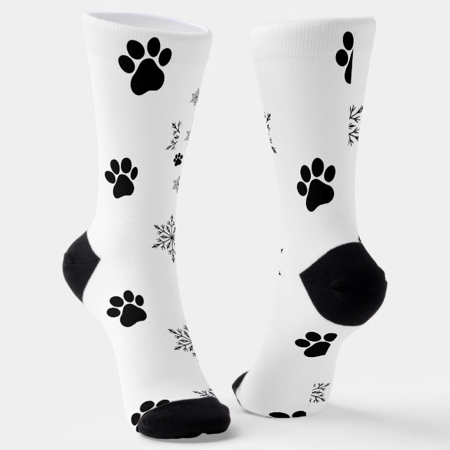 Customised dog Socks - Put Your Cute dog on Custom (Angled)
