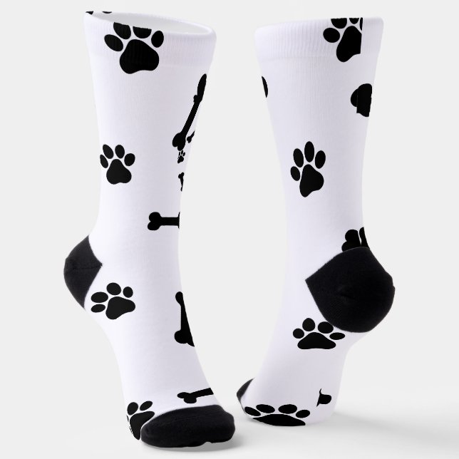 Customised dog Socks - Put Your Cute dog on Custom (Angled)