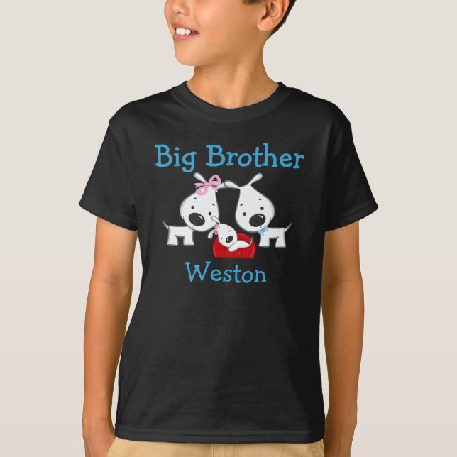 Customised Dogs Big Brother T-shirt (Front)