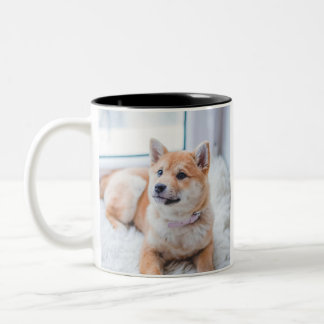 Customised Double Sided Personalised Photo Two-Tone Coffee Mug