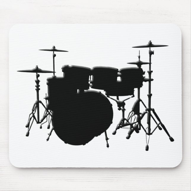 Customised Drum Set Mouse Mat (Front)