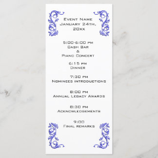Customised Event program template