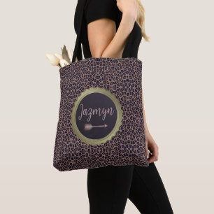 Customised Exotic Stylish Leopard Tote Bag