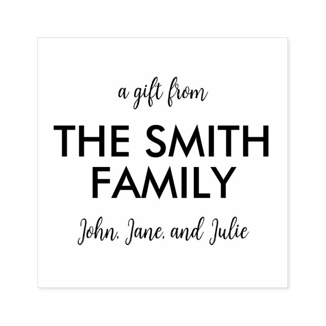 Customised Family Gifting Stamp (Imprint)