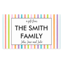 Customised Family Gifting Stickers