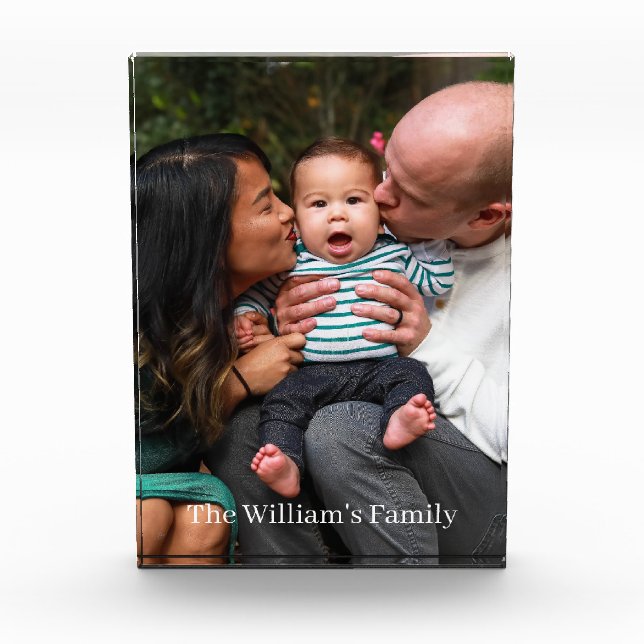 Customised Family Photo Block (Front)