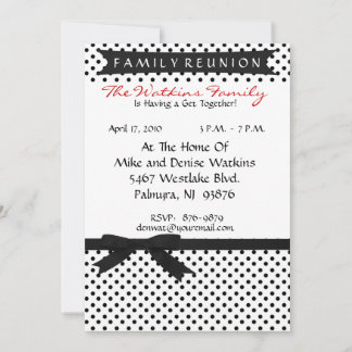Customised Family Reunion Invitation