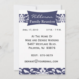 Customised Family Reunion Invitation