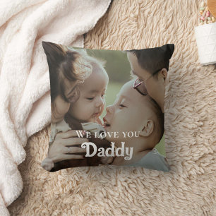 Customised Father's Day We Love You Daddy Photo  Cushion