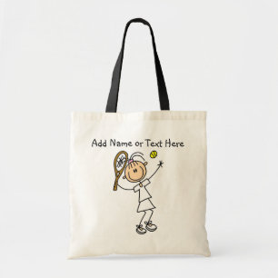 Customised Female Tennis  Player Tote  Bag