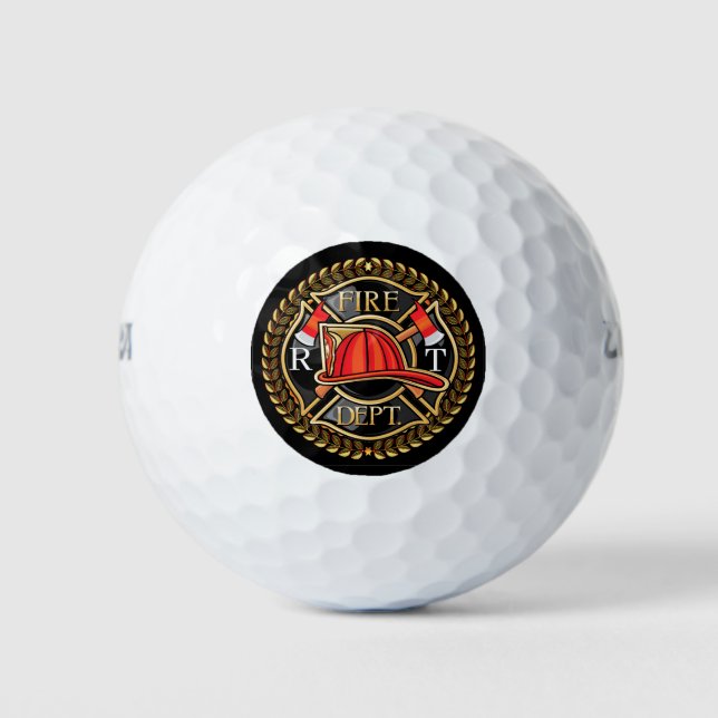 Customised Firefighter Golf Balls (Front)