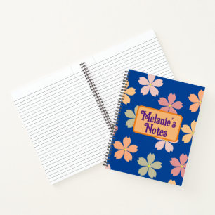 Customised floral  notebook