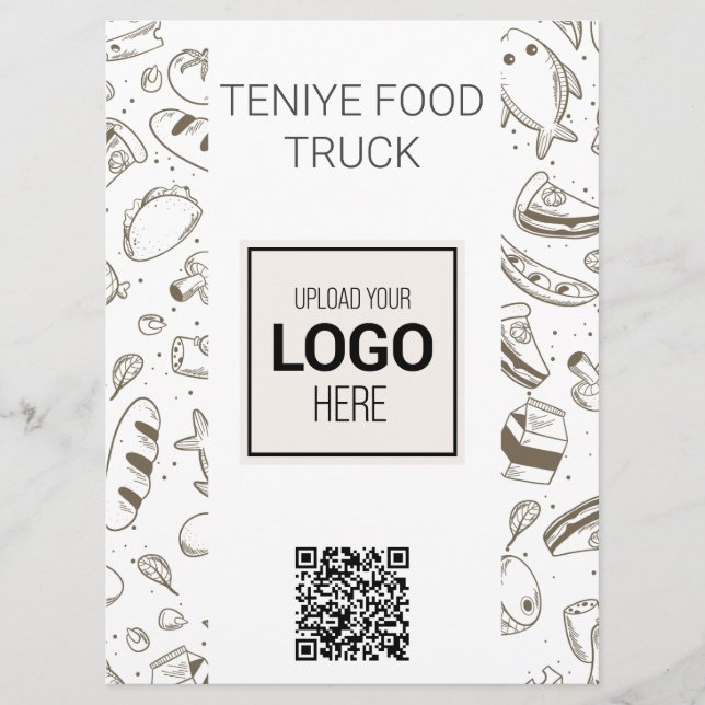 Customised Food Truck Menu (Front)