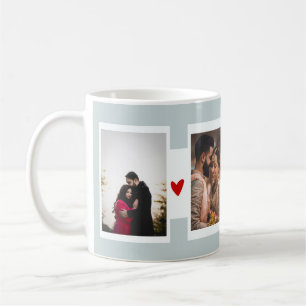 Customised Four Photos Collage Mug  Valentines Day
